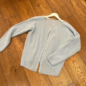 Sézane Gaspard cardigan in Sky blue size L, NWOT